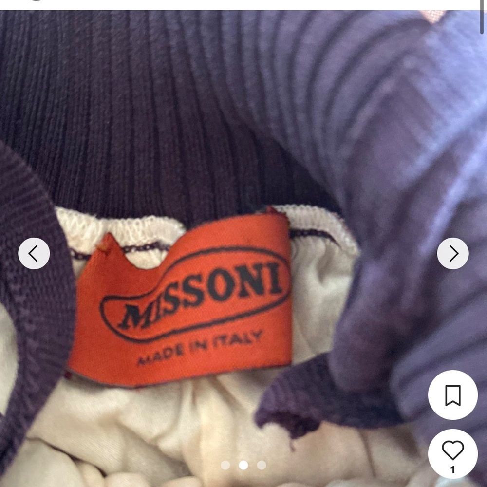 Missoni Purple and Cream Knitwear